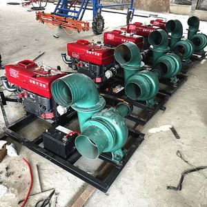 Pompe centrifuge à moteur diesel robuste de 10 pouces, pompe à eau à grand débit pour l'irrigation, le drainage, la marine - Product Image 5