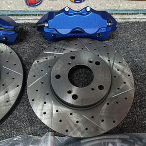 ชุดเบรคใหญ่4หม้อคาลิปเปอร์ช้อนพร้อมดิสก์282มม. สำหรับ Honda <span class=keywords><strong>Civic</strong></span> Fit GK EG <span class=keywords><strong>EK</strong></span> EG6 FD2 AP1 EK4 DC2 GK5 CRV HRV - Product Image 4