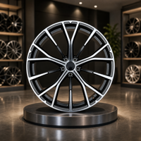 Rines Forjados de Alta Calidad de 21 Pulgadas, Acabado Mate en Gris Metálico, 5x114.3, Compatibles con Maserati Levante