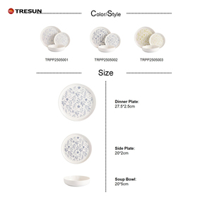 Services de vaisselle en porcelaine blanche de qualité supérieure, sur mesure, durables, écologiques, compatibles micro-ondes, assiettes de différentes tailles pour la vente en gros - Product Image 4