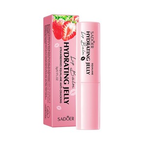 SADOER cuidado de los labios de alta calidad fresa escualano hidratante y anti grietas lápiz labial bálsamo labial - Product Image 5