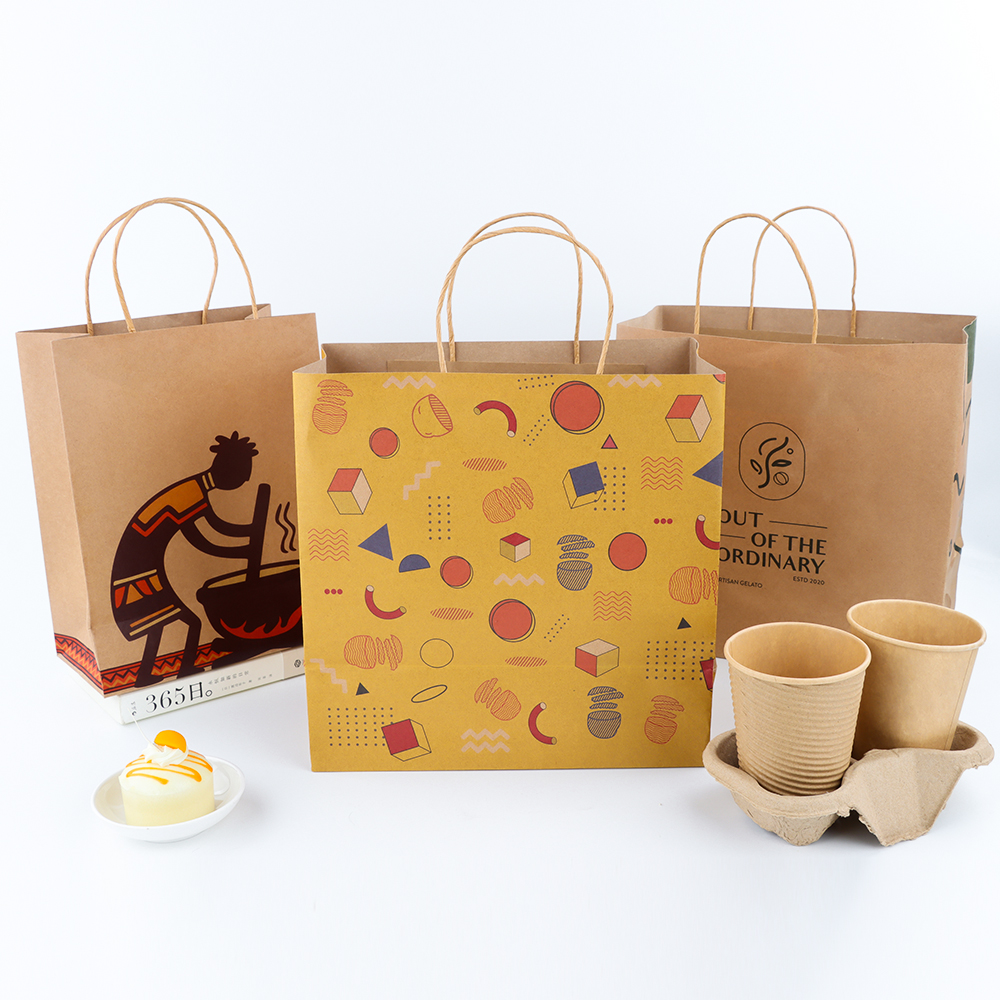 Custom Printed Matte Finish Luxury Clothing Shopping Gift Packaging With Durable Twisted Handle Recyclable Paper Bag