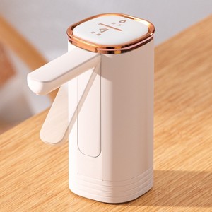 Portable Water Dispenser <b>Pump</b> D12 White Gold Mechanical <b>Battery</b> Operated Foldable For Household Use - Product Image 1
