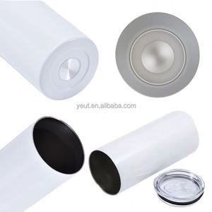Custom 20OZ 30oz Stainless Steel Skinny Silver Tumbler Vacuum Insulated Cups in Bulk for Sublimation DIY - Product Image 3