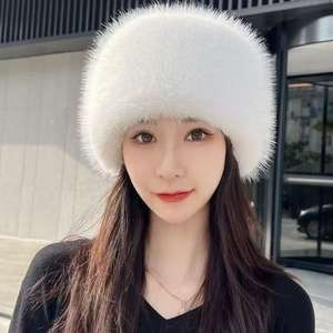 Fashion Women <b>Ladies</b> Faux <b>Fur</b> Fuzzy Bucket <b>Hats</b> <b>Fur</b> Cossak Russian Beanies Warm Fluffy Furry Winter <b>Hats</b> - Product Image 1