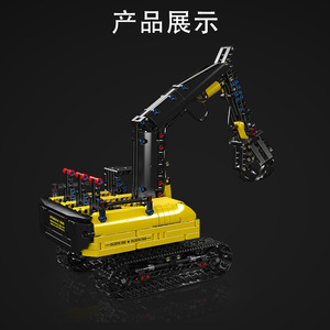 Serie de Ingeniería 17077, Grúa Hidráulica para Madera, Bloques de Construcción Educativos de Gran Tamaño y Alta Dificultad para Niños, Vehículo de Ingeniería - Product Image 4