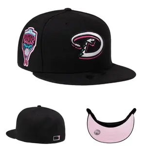 Nuovi berretti sportivi Hip Hop da uomo ricamati in 3D a 6 pannelli personalizzati berretto da Baseball Vintage Gorras cappello Snapback aderente a tesa piatta personalizzato