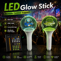 Longstargift Factory Direct Custom Acrylic RF Remote Control Concert Production Event Lighting Solution LED Glow Stick