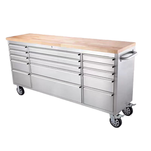 VICTORY KITCHEN Établi de table à tiroirs en acier inoxydable personnalisé avec armoire Food truck autres fournitures pour hôtels et restaurants - Product Image 2