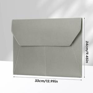 Waterproof A4 <b>File</b> <b>Folder</b> PU Leather Document Bag Envelope <b>File</b> Organizer with Magnetic Snap for Home School Office Stationery - Product Image 5