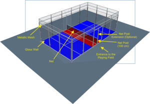 Quadra de Futebol 10m*6m, Instalações para Futebol e Tênis, Quadra de Padel, Ambiente Interno e Externo - Product Image 3