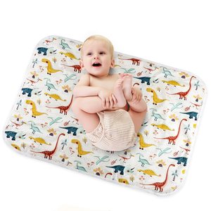 Tapis <span class=keywords><strong>à</strong></span> <span class=keywords><strong>langer</strong></span> <span class=keywords><strong>imperméable</strong></span> en coton lavable réutilisable respirant anti-fuite 35x45cm <span class=keywords><strong>Matelas</strong></span> pour bébé portable pour les voyages - Product Image 1