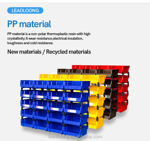 HOTスタッカブルプラスチックツールボックスウェアハウスラックスクリューハードウェア分類小型部品収納ボックスワークショップオーガナイザー厚く - Product Image 3