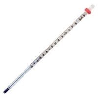 Thermomètre portable en verre rouge de qualité laboratoire CORDIAL - Thermomètre en verre dédié à l'utilisation en laboratoire