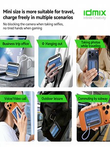 IDMIX Q10 PRO IV 45W PD Fast Charging Magnetic <b>Wireless</b> Power Bank 9800mAh Portable Charger with Cable - Product Image 6