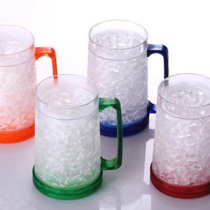 Gel <span class=keywords><strong>congélateur</strong></span> à double paroi de 16oz avec logo de marque personnalisé tasses à <span class=keywords><strong>bière</strong></span> rafraîchissantes en plastique pour bar de fête mariage camping - Product Image 1