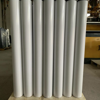 Rouleau de membrane d'étanchéité autocollante en butyl enduit de PVDF résistant aux UV, 1 mm, pour toiture métallique, toiture industrielle et terrasse