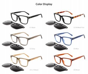 Birçok modelde erkek yüksek kaliteli kare klip moda TR çerçeve + asetat bacaklar polarize lensler - Product Image 4