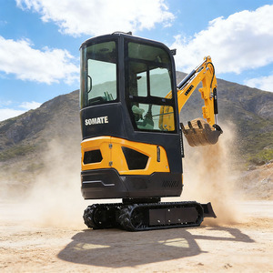 Mini-excavatrice sur chenilles blanche China Somate, certifiée CE ISO EPA EURO5, avec moteur Koop, boîte de vitesses PLC, pompe hydraulique, moteur, garantie 1,5 an - Product Image 5