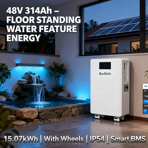 Batterie solaire 48V 314Ah 15kWh pour système de stockage d'énergie, montage mural avec roues - Product Image 3