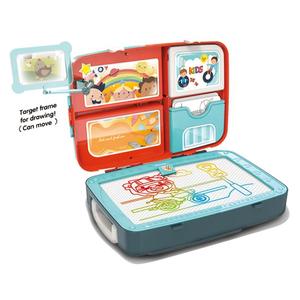 3 في 1 الرسم على ظهره تلعب مجموعة الإبداعية لعبة تلوين لوحة الرسم التعليمية للأطفال - Product Image 1