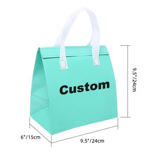 ตัวอย่างฟรี ขายส่งราคาถูก กระเป๋าเก็บความเย็นแบบไม่ทอเคลือบฟอยล์ ODM แบบกำหนดเอง สำหรับส่งอาหาร - Product Image 6