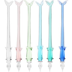 Tianmoonman — stylo de trempage en verre, série baleine, fait à la main, couleur, test à l'encre, peinture artistique, pour étudiants, fabriqué en chine - Product Image 1