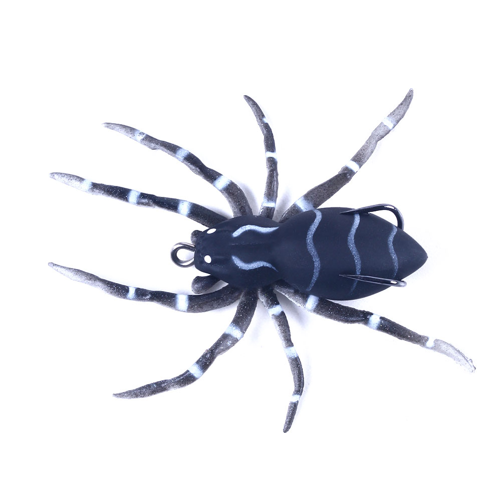 black tarantula fishing lure Lunkerhunt Phantom Spider This lure has been designed to mimic a spider or critter falling from cover and into the path of a hungry fish Wholesale Spider Outdoor Sports Fly
