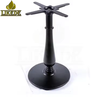 Base de table industrielle en fonte en forme de gourde |   Socle robuste pour café et restaurant
