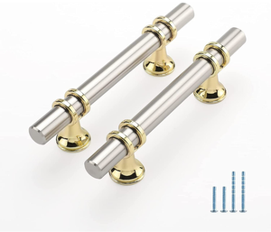 Furniture Hardware Accessories Brushed Nickel Cabinet pulls Zinc Alloy Kitchen Cabinet Handles