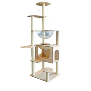Marco de escalada para gatos <span class=keywords><strong>y</strong></span> árbol para gatos combinados en uno para rascar <span class=keywords><strong>y</strong></span> trepar, descanse <span class=keywords><strong>y</strong></span> juegue con estructura estable, juguete para mascotas - Product Image 5