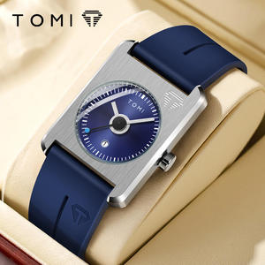 TOMI นาฬิกาแฟชั่นสำหรับผู้ชาย นาฬิกาควอทซ์ นาฬิกาข้อมือหน้าปัดเล็กทรงสี่เหลี่ยม นาฬิกาแบบมีหัวเข็มขัดแม่เหล็ก นาฬิกาเพื่อการพักผ่อนที่เรียบง่าย - Product Image 5