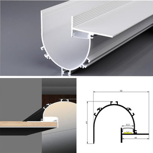Profilo per Striscia LED con Base a Fessura, Asta Appendiabiti per Armadio con Profilo Triangolare in Alluminio di Alta Qualità e Finitura in Pelle - Product Image 2