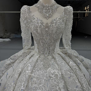 Robes De Mariée Exquises Tulle Paillettes Perlées Robes De Mariée Robes De Mariée Sexy <span class=keywords><strong>Robe</strong></span> De Mariée <span class=keywords><strong>Robe</strong></span> De Novia Mn290 - Product Image 2