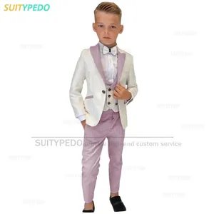 Ensemble de costumes pour garçons poussiéreux gilet pantalon 3 pièces activités scolaires de retour ensembles de tenues de smoking formels pour fêtes d'enfants - Product Image 1