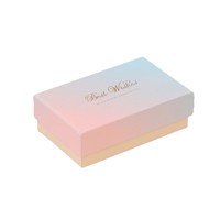 Boîte cadeau rectangulaire minimaliste en carton avec sangle de transport pour écharpe, chemise, parfum, robe – Grand emballage d'anniversaire