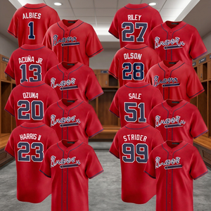 Camiseta de Béisbol de Poliéster para Hombre al por Mayor, Cuello en V, Tallas Grandes, Logotipo Bordado en la Parte Delantera y Trasera, Ropa Deportiva para Juego y Entrenamiento - Product Image 4