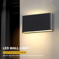 Lampe murale LED extérieure étanche IP65 pour porche et jardin, et lampe décorative intérieure pour chambre et salon