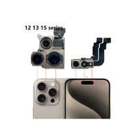 Module de caméra avant + arrière en gros, câble flexible pour iPhone 12 13 14 15 Pro, pièces de téléphone, câble flexible avec micro