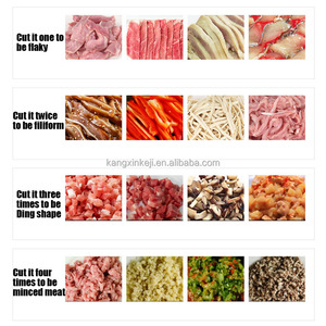 เครื่องหั่นเนื้อไก่เนื้อสด ความหนา 2-20 มม. เครื่องหั่นเนื้อแบบเส้น แบบลูกเต๋า แบบสไลซ์ - Product Image 6