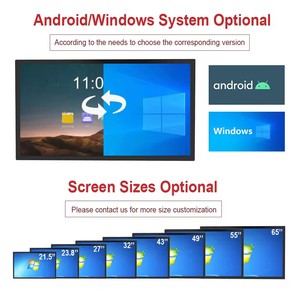 ป้ายดิจิตอลแบบตั้งพื้นในร่ม OEM หน้าจอสัมผัสแบบ Capacitive LCD ความละเอียดสูง รองรับ USB SDK สำหรับโฆษณาในห้างสรรพสินค้า ร้านค้าปลีก - Product Image 2
