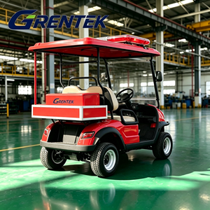 Camion de pompiers électrique pour patrouille de sites privés, chariot utilitaire d'intervention incendie avec châssis en acier, moteur 3,5 kW, pour routes non publiques - Product Image 2