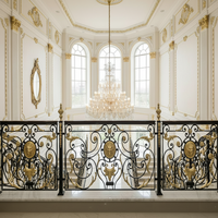 Moderne de luxe excellent intérieur extérieur décoratif fer balustrades en spirale en fer forgé conception de rampe d'escalier