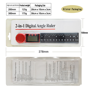 Équerre numérique électronique de haute précision pour le travail du <span class=keywords><strong>bois</strong></span>, rapporteur horizontal, règle d'<span class=keywords><strong>angle</strong></span> droit 200/300mm - Product Image 5
