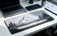 Tapis de bureau gaming en caoutchouc personnalisé, antidérapant, design Kawaii, grande taille 260x210mm, en stock, livraison directe