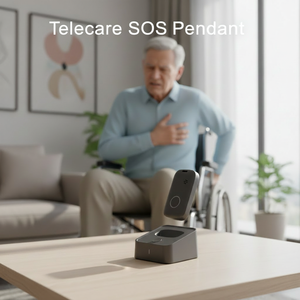 Pendentif intelligent de sécurité pour personnes âgées, alarme personnelle SOS avec suivi en temps réel par GPS/WIFI/Bluetooth/LBS 4 - Product Image 1