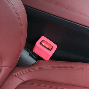 Car Safety Belt <b>Cover</b> Universal Red Silicone Protective Sleeve For Seat Belt <b>Socket</b> - Product Image 3