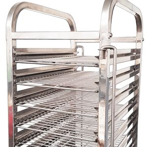 <span class=keywords><strong>Grille</strong></span> de cuisson et de refroidissement en acier inoxydable commerciale 60x40cm |   <span class=keywords><strong>Grille</strong></span> de cuisson et de grillade robuste pour cuisine, boulangerie, restaurant - Product Image 6