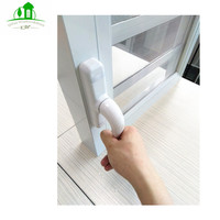 Poignée de verrouillage pour fenêtre à battant en alliage d'aluminium réglable DY, avec cadre en verre, revêtement en poudre, installation facile, taille personnalisée