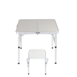Mesa de pícnic portátil de aluminio de diseño moderno, muebles de exterior de hierro plegables cuadrados para viajes y entrenamiento - Product Image 5
